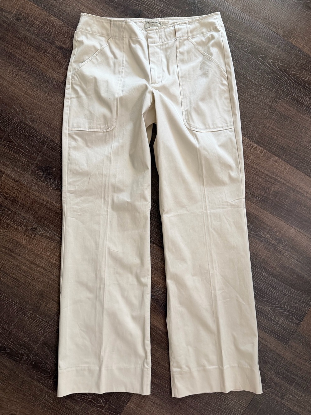 Banana Republic Women’s Cream Straight-Leg Pants Sz 8 NWT